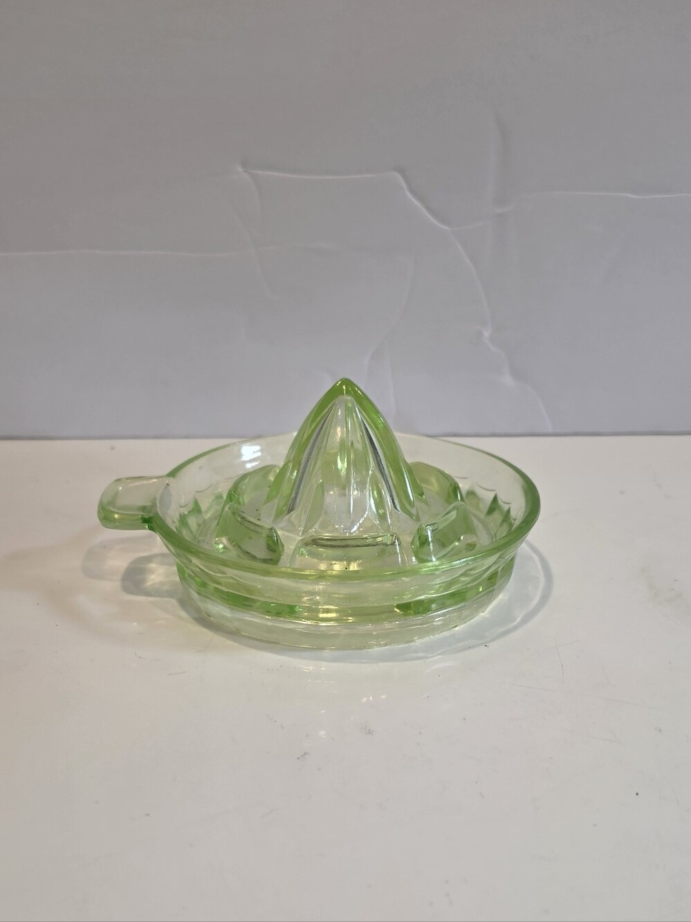 Vintage Green Glass Citrus Juicer
